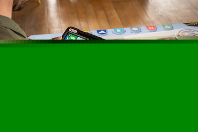 Immersive Erfahrung auf einem Touchscreen-Tablet in Tignes